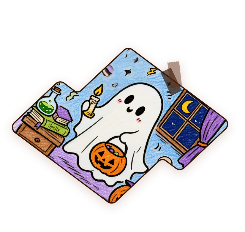 Lumobox bear house sticker sample